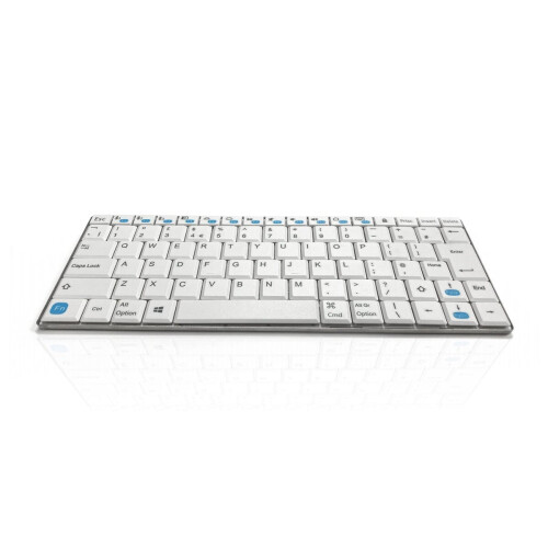 Accuratus Maximus - Mini Layout Multi Device Wireless Bluetooth Keyboard with Scissor Keys - White  - PC - Android Compatible 2