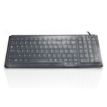 Accuratus Flat Universal Compact Keyboard Cover - Easy Clean Durable Flat Universal Silicone Keyboard Cover - Compact 37 x 14 cm - 5 pack