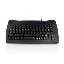 (US English) Accuratus 5010 - PS/2 Mini Keyboard with Trackball