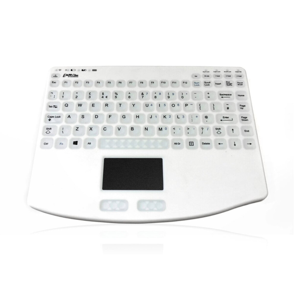 Accuratus Accumed 540 Rf - Rf 2.4Ghz Wireless & Rechargeable Mini Sealed Ip67 Antibacterial Clinical / Medical Keyboard With Touchpad 5060055465396