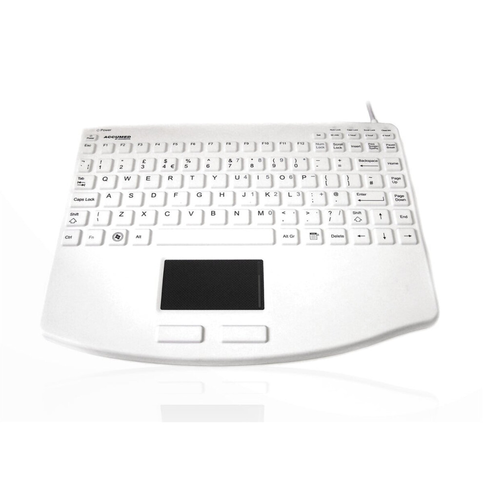 (French) Accuratus Accumed 540 V2 - Usb Mini Sealed Ip67 Antibacterial Clinical / Medical Keyboard With Large Touchpad 5060055466157