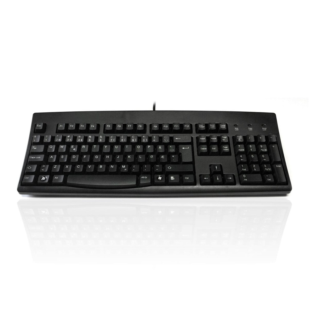 Accuratus 260 Norwegian - Usb & Ps/2 Full Size Norwegian Layout Professional Keyboard With Contoured Full Height Touch Typing Keys 5060055464191