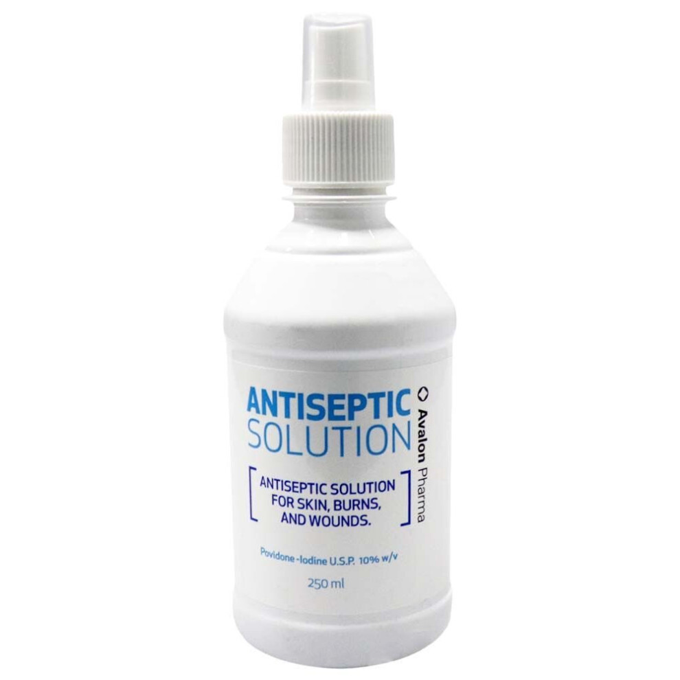 Avalon Antiseptic Povidine Iodine Solution Disinfectant Solution 250Ml Large