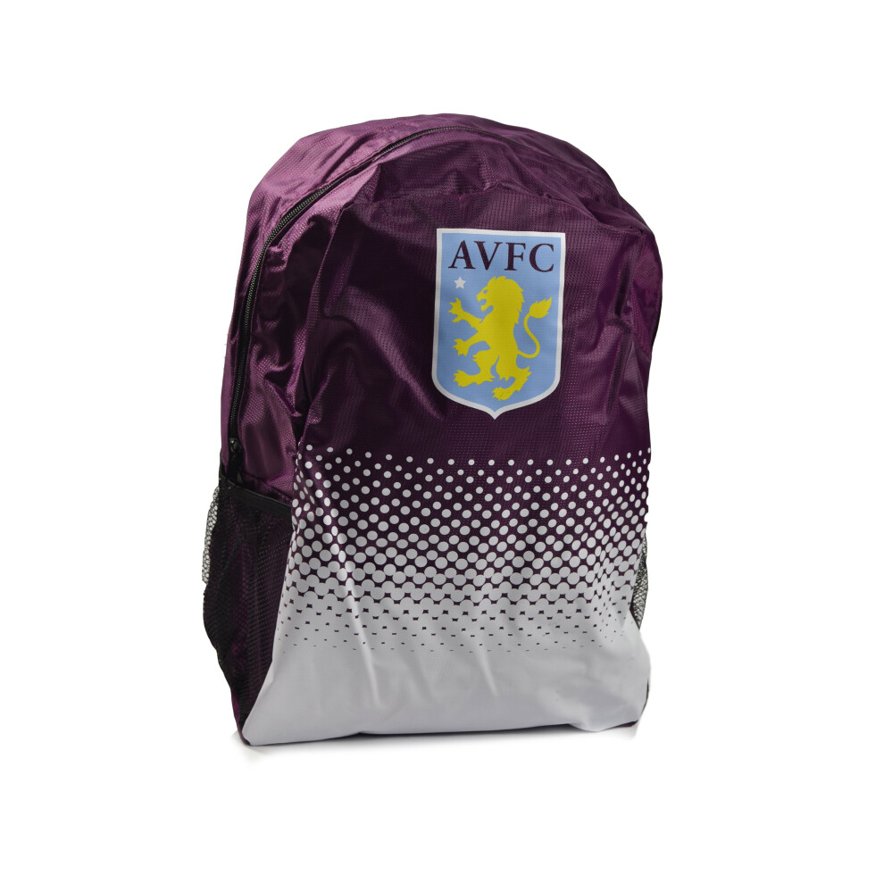 Aston Villa Fc Aston Villa Fade Design Backpack Purple