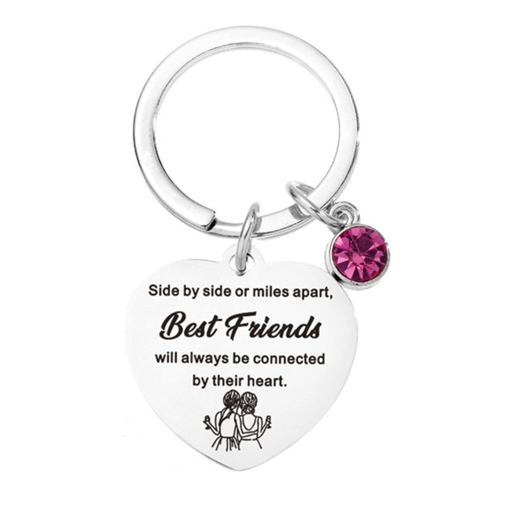 (Best Friend) Friendship Heart Charm Keyring