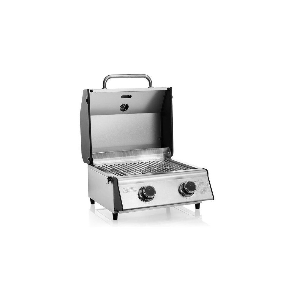 Cosmogrill Compact Stainless Steel 2 Burner Gas Bbq For Terraces Camping
