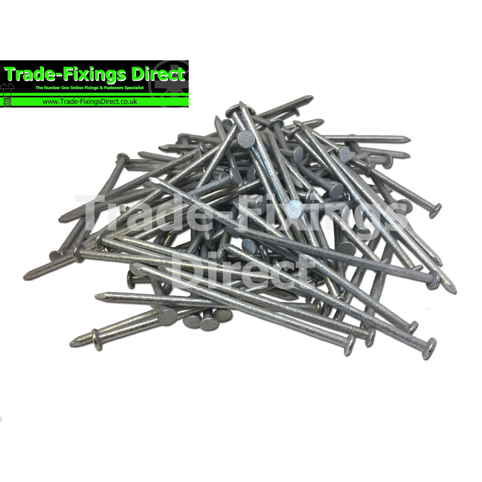 5kg Box - 65mm x 2.65mm Galvanised Round Wire Nails - Common Nails