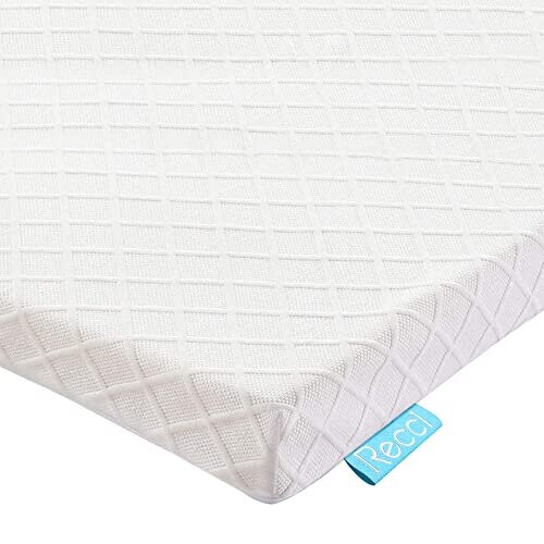 Recci Memory Foam Mattress Topper Double Bed - Double Memory Foam Mattress Topper for Back Pain with Removable & Washable Bamboo Viscose Zip