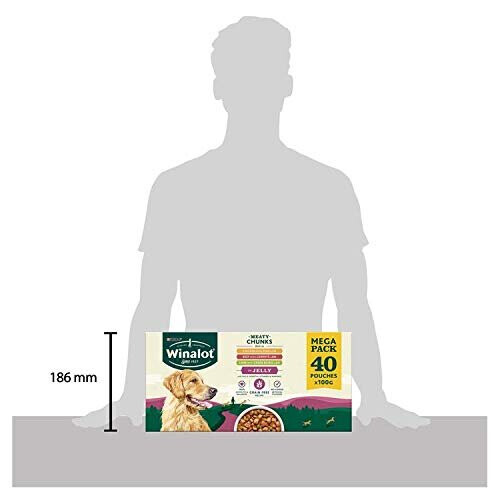 Purina Winalot Hundefutter, gemischt in Gelee, 40 x 100g 2