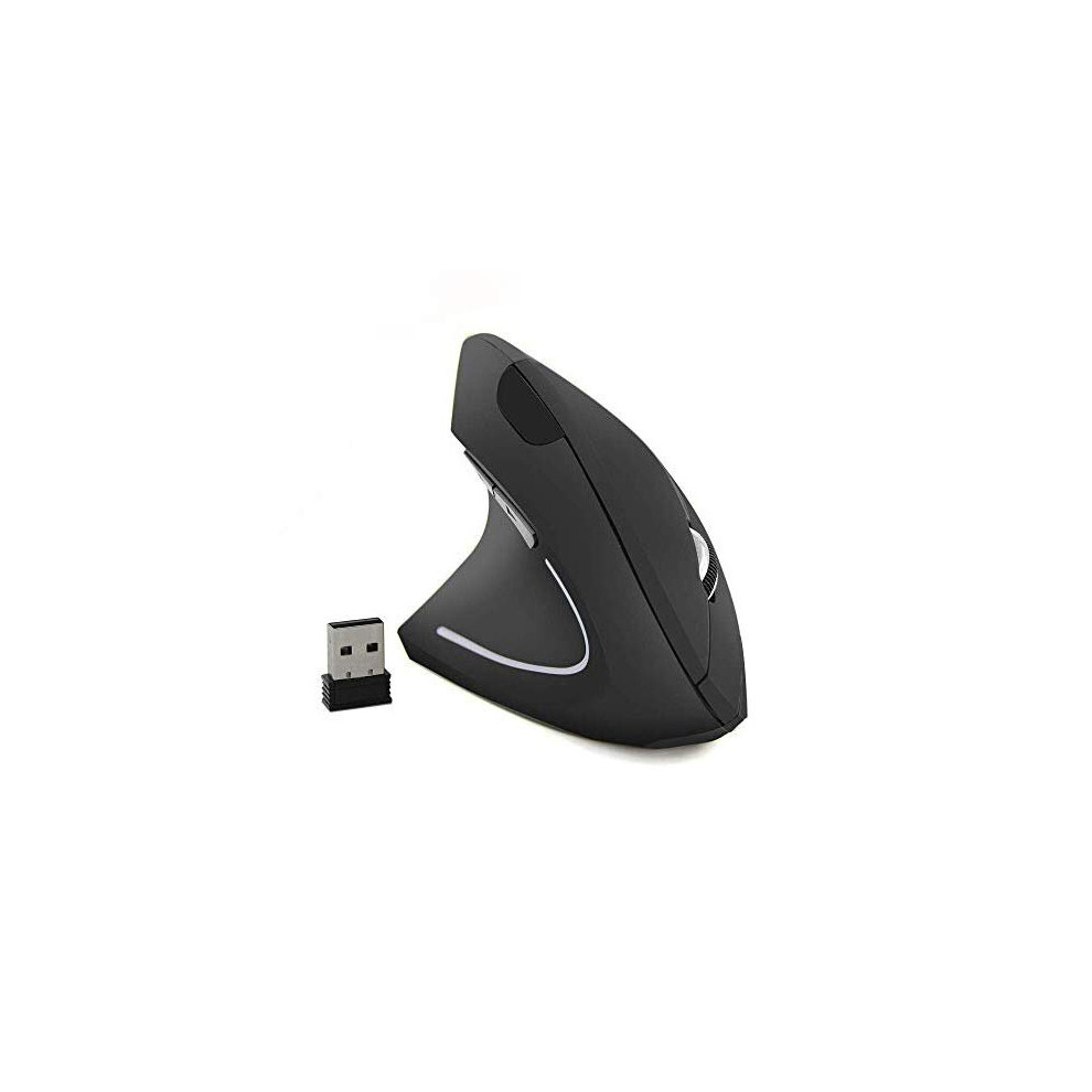 Ergonomic Mouse Left Hand, 2.4G Left-Handed Wireless Vertical Mouse Ergonomic Mice, 3 Adjustable Dpi (800/1200/1600), Specially For Left-Handers 8431228456027
