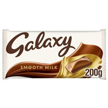 Galaxy Smooth Milk Chocolate Bar for Sharing, 200g