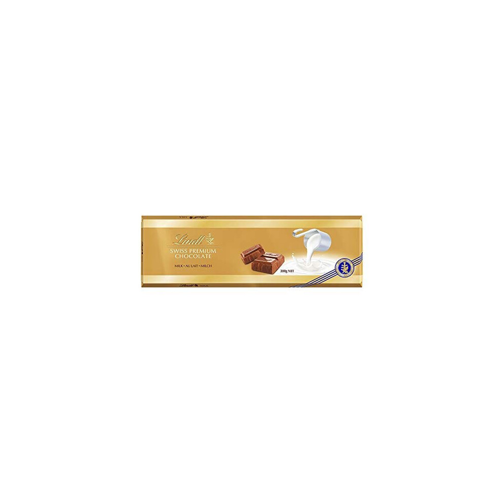 Lindt Swiss Milk Chocolate Gold Bar, 300G