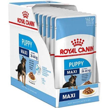 Royal Canin Maxi Puppy / Junior Wet Dog Food 40 Packs 140g Each Specially Developed For Young And Growing Large Breed Dog Up To 15 Months Old
