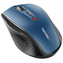 TECKNET Bluetooth Mouse, 3000DPI Wireless Mouse, 24 Month Battery Life With Battery Indicator, 3000/2000/1600/1200/800 dPi