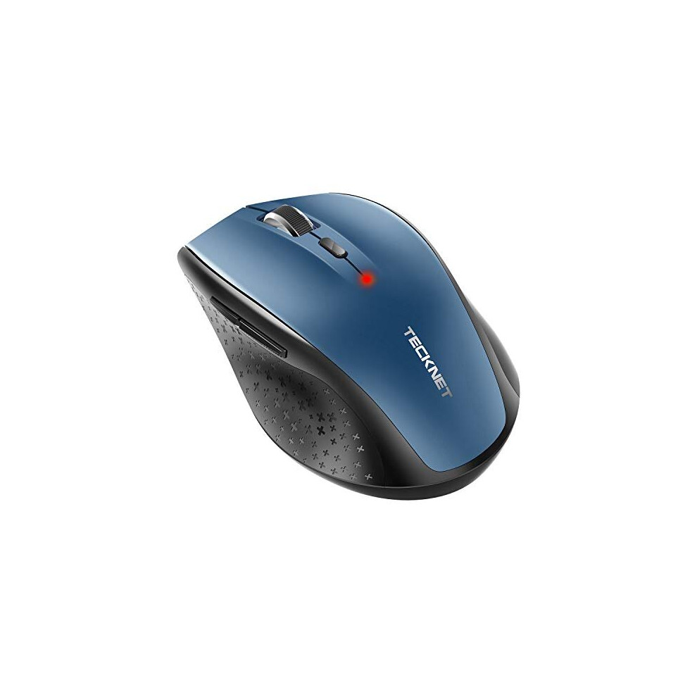 TECKNET Bluetooth Mouse, 3000DPI Wireless Mouse, 24 Month Battery Life With Battery Indicator, 3000/2000/1600/1200/800 dPi