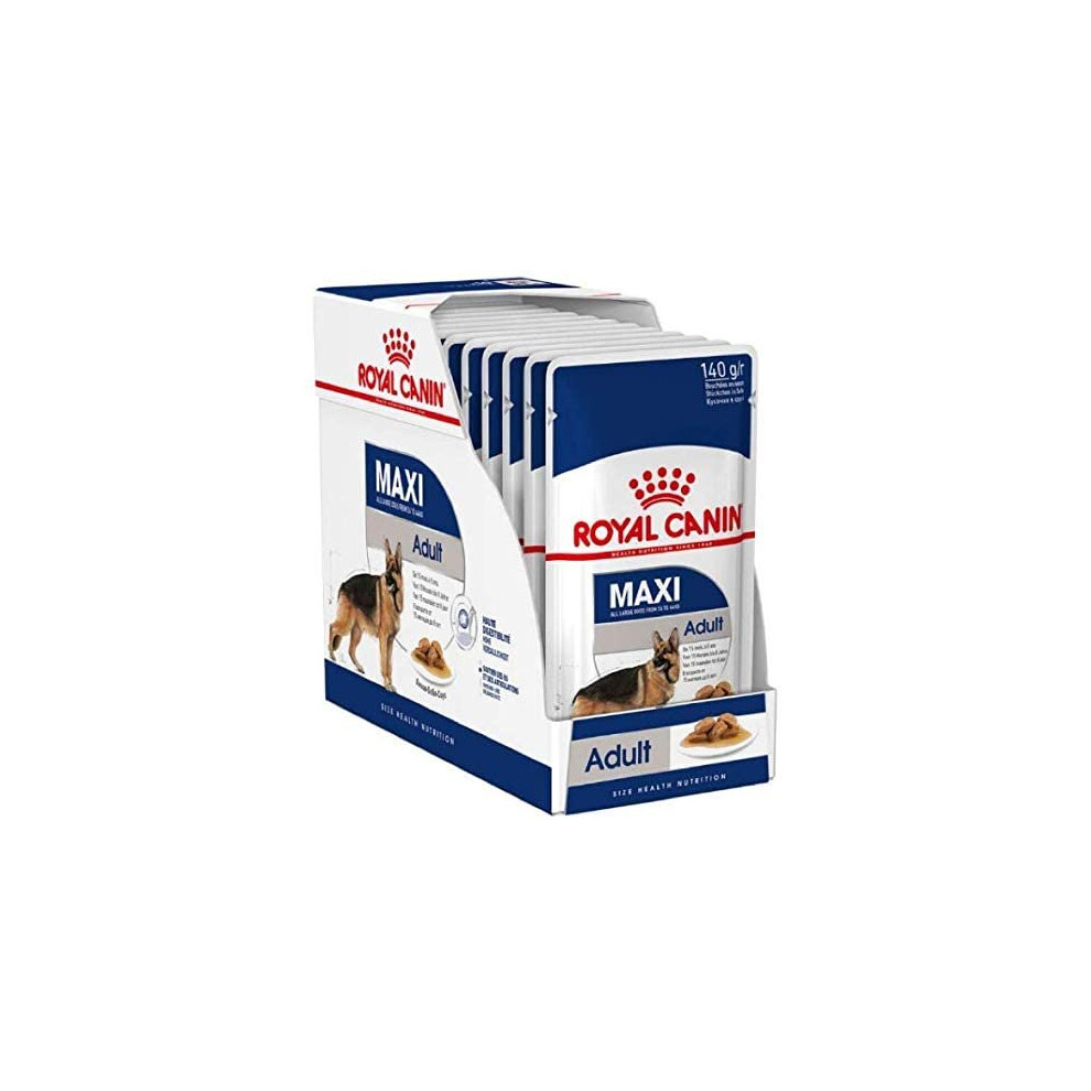 Royal Canin Maxi Adult Wet Dog Food. 40 Packs, 140g Each For 26-44kg Size Dog