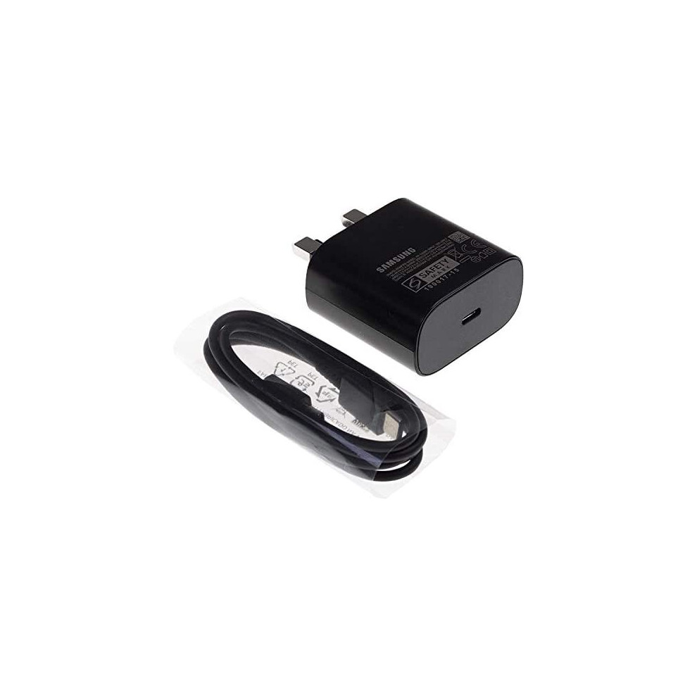 Samsung Original EP-TA800UBE Black 25W Super Fast Charging Type C to Type C Mobile Phone Mains Plug/Wall Charger