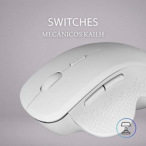 Mars Gaming MMWERGOW Wireless Ergonomic Mouse for PS4/PS5/XBOX/PC/Mac - White 2