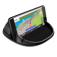 Cinati Silicone Dashboard Car Phone Holder, Non Slip, Washable & Reusable, Cable Slot, Fits Most Phones & GPS