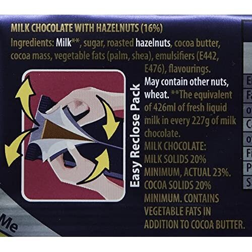 Cadbury Cadbury Dairy Milk Whole Nut Chocolate Bar, 120g 2