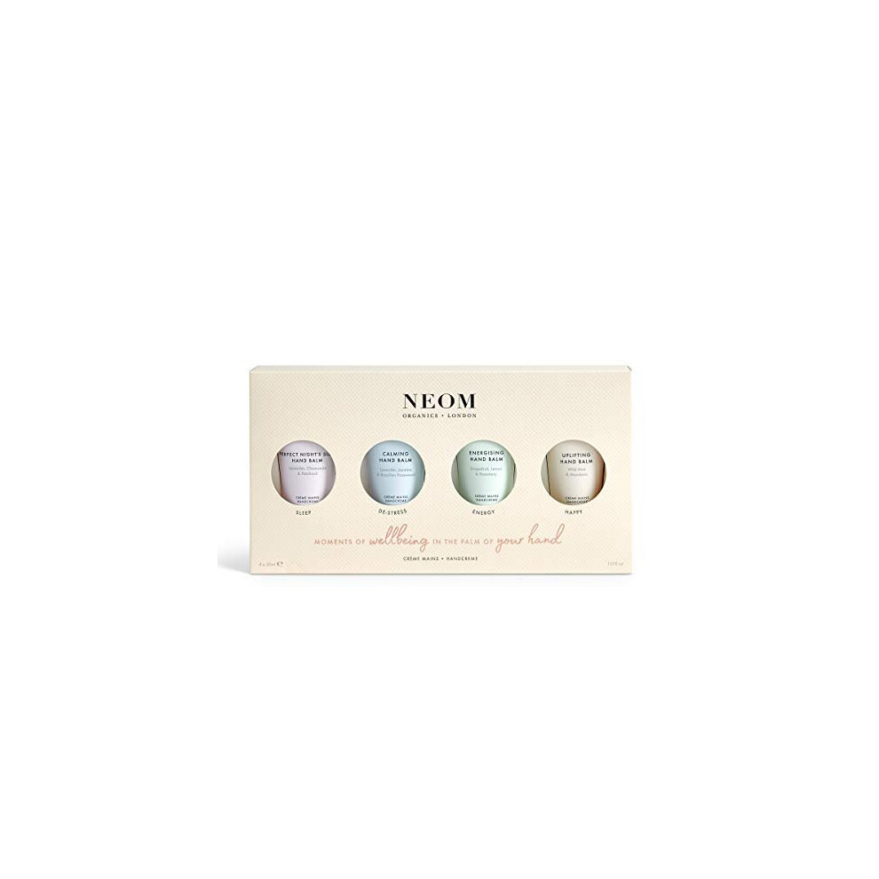 NEOM- Moments of Wellbeing in the Palm Of Your Hand Gift Set | 4x30ml Luxury Hand Creams