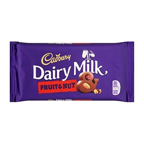 Cadbury Cadbury Dairy Milk Fruit and Nut Chocolate Bar, 200g 1
