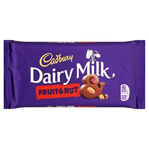 Cadbury Cadbury Dairy Milk Fruit and Nut Chocolate Bar, 200g