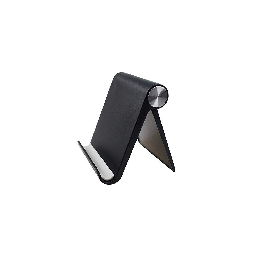 Mobile Phone Holder, Desktop Mobile Stand And Tablet Stand Holder With Adjustable Angle (Black) By Gorwrich Black 194999321021