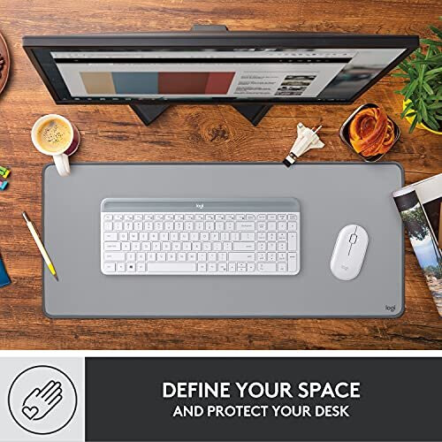 Logitech Mauspad - Logitech - Schreibtischunterlage - Studio-Serie - Grau 1
