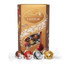 Lindt Lindor Asorted Chocolate Gift Box Containing 48 Truffles, Valentine's Day Chocolate Gift for Him and Her