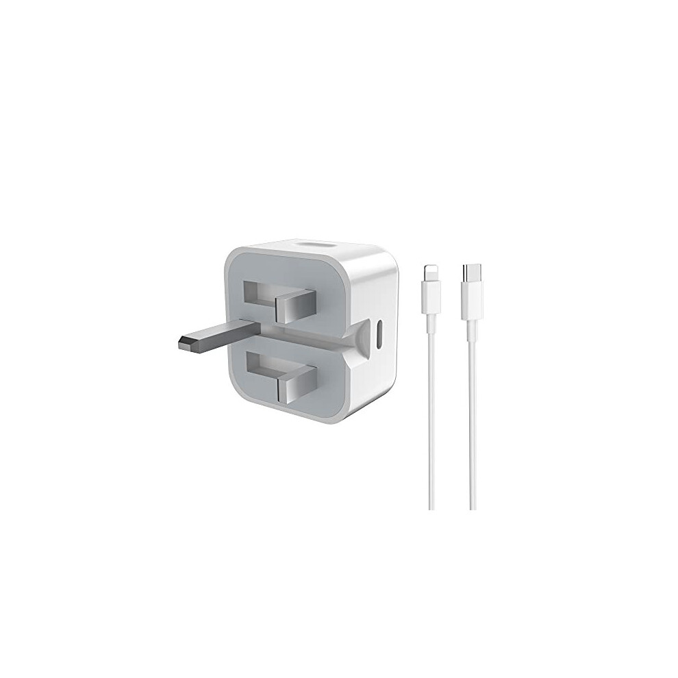 20W USB C Fast Charger Plug, Type C PD Charger Wall Adapter with 1M Cable, Power Delivery Compatible with i Phone 13/13 Pro/13 Pro Max/13 Mini/12