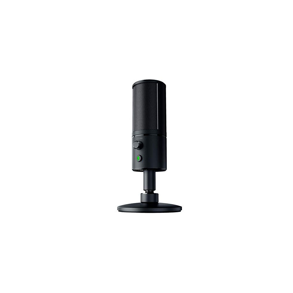 Razer Seiren X Usb Streaming Microphone: Professional Grade - Built-In Shock Mount - Supercardiod Pick-Up Pattern - Anodized Aluminum - Clas