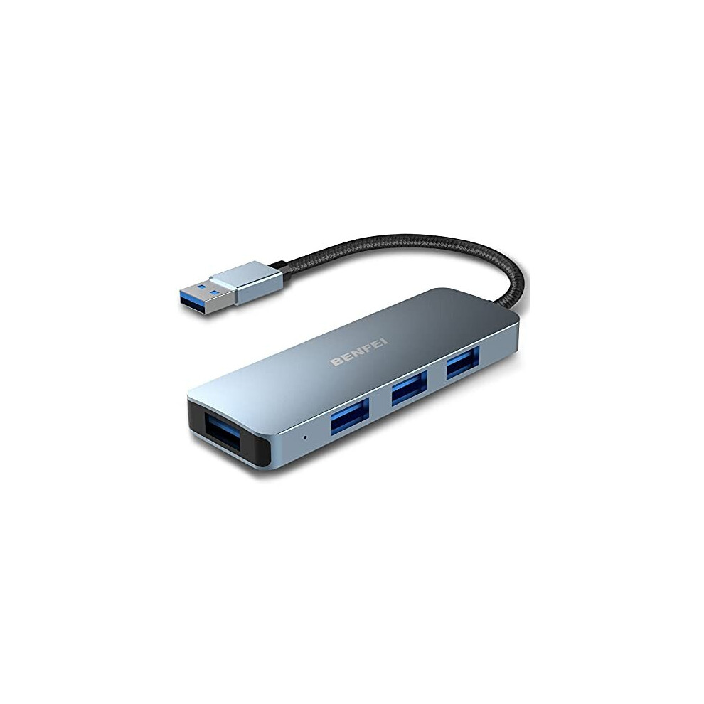 Usb Hub, Benfei Ultra-Slim Usb 3.0 Hub Usb 4 Ports Compatible For Macbook, Mac Pro, Mac Mini, Imac, Surface Pro, Xps, Pc, Flash Drive, Mobil 6971785941892