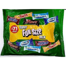 Mixed Mars Super Fun Size Bars, Chocolate, 1 Count, green, packet of 1.425kg