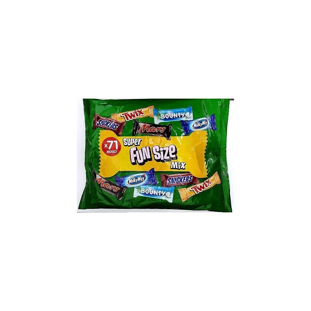 Mixed Mars Super Fun Size Bars, Chocolate, 1 Count, green, packet of 1.425kg