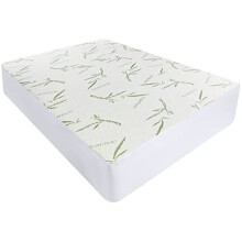 Utopia Bedding Waterproof Bamboo Mattress Protector - Double (135 x 190 cm), Premium Mattress Cover, Breathable, Fitted Style All Around Elastic
