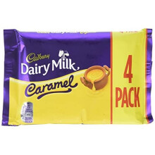 Cadbury Dairy Milk Caramel Chocolate Bar, 4 X 37 g