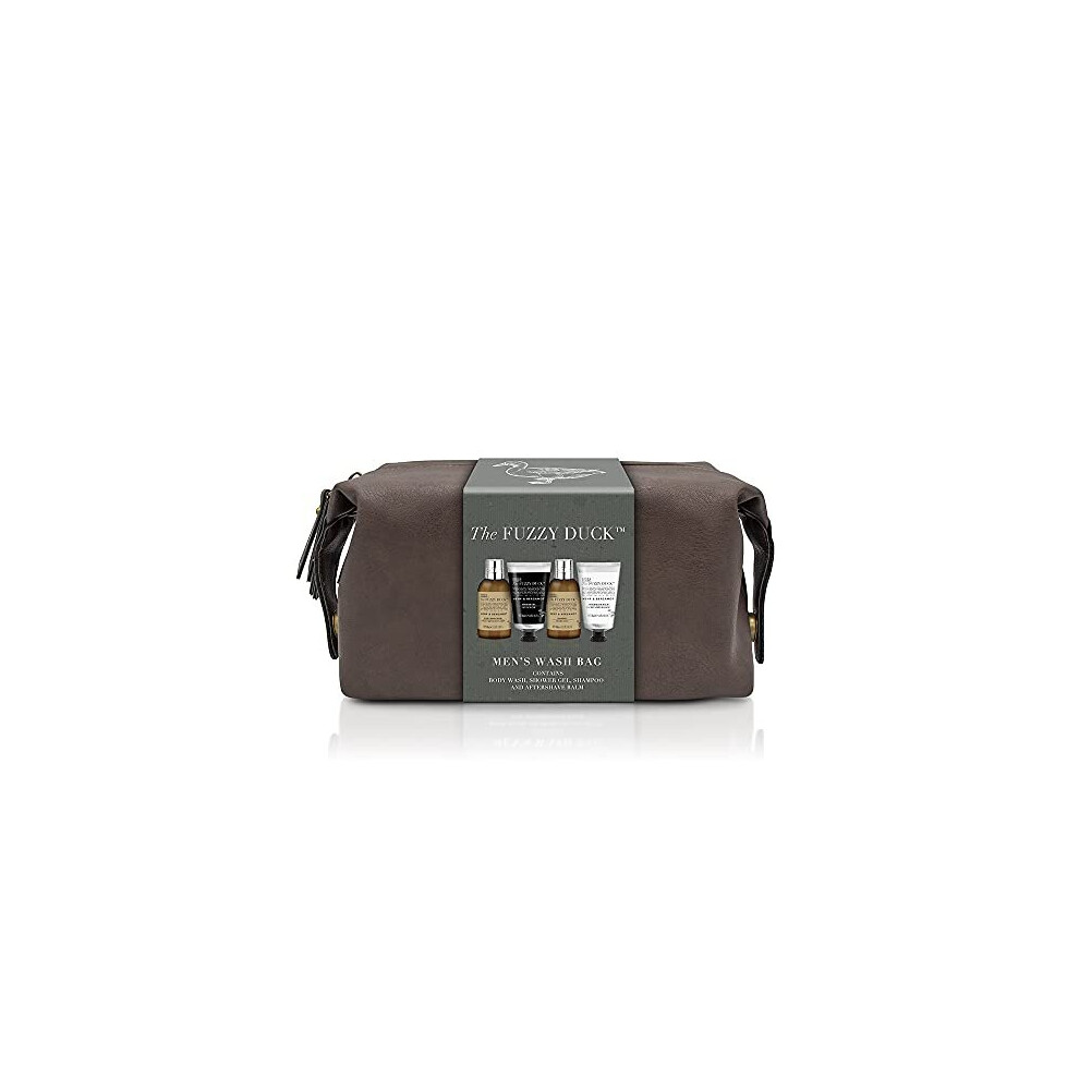 Baylis & Harding The Fuzzy Duck Men's Hemp & Bergamot Luxury Wash Bag Gift Set - Vegan Friendly