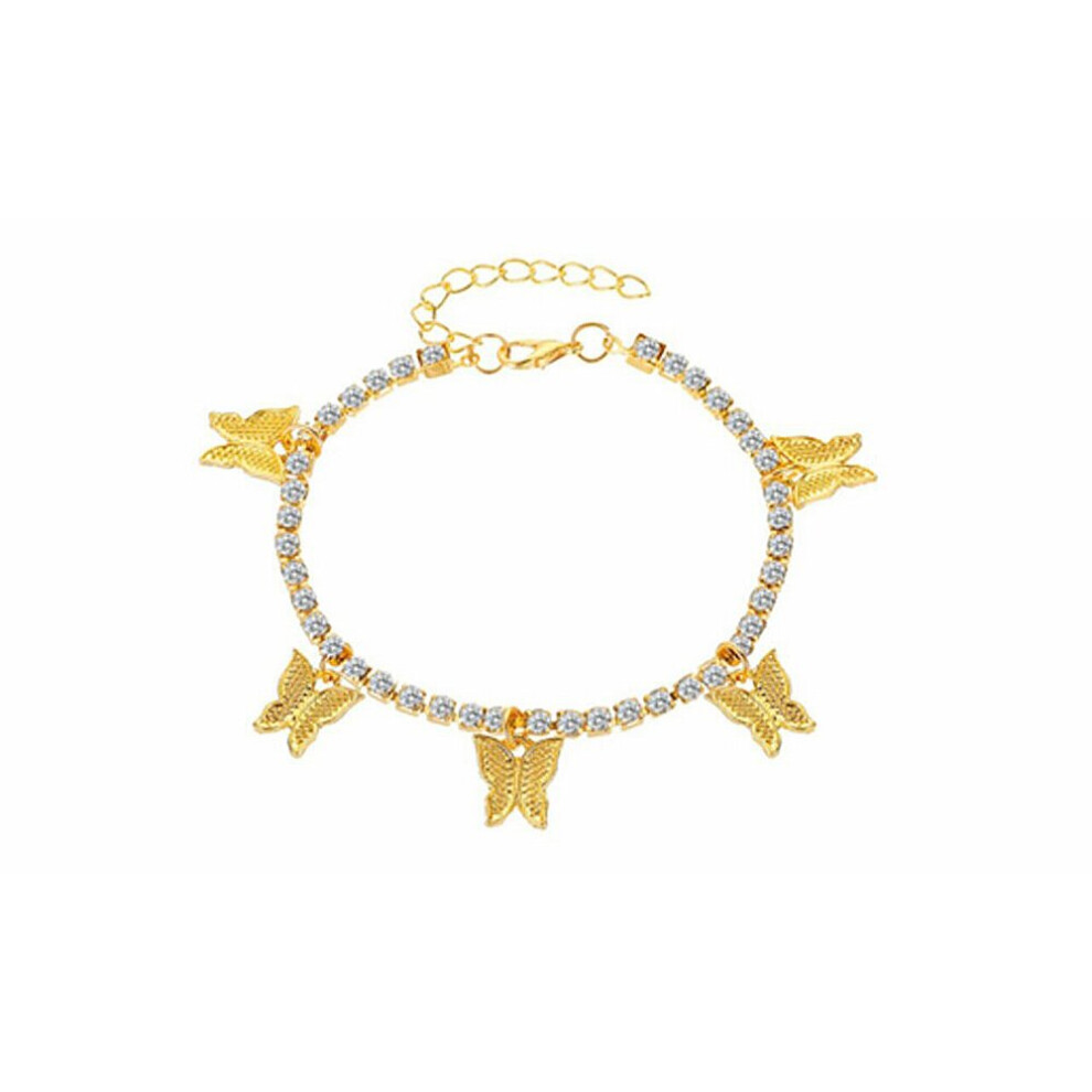 (Gold) Butterfly Ankle Bracelet