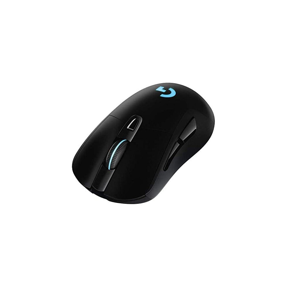 Logitech G703 Lightspeed Wireless Gaming Mouse, Hero 25K Sensor, 25,600 Dpi, Rgb, Adjustable Weights, 6 Programmable Buttons, Long Battery Life, 5099206083585