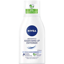 NIVEA Waterproof Eye Makeup Remover (125ml), Gentle Makeup Remover with Chamomile Extract and Provitamin B5, Removes Even Waterproof Mascara and