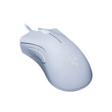 Razer DeathAdder Essential Gaming Mouse: 6400 DPI Optical Sensor - 5 Programmable Buttons - Mechanical Switches - Rubber Side Grips - Mercury Whi