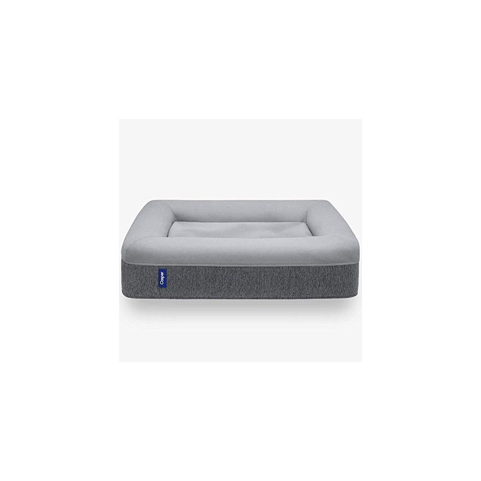 Photos - Bed & Furniture Casper Dog Bed Plush Memory Foam Medium Gray 25.0""""""""L x 33.0""""""""W x 6.0""""""""Th