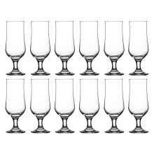 (12) Pasabahce 385ml Stemmed Drinking Beer Glass Glass