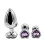 3PCS Massager Amal Trainer Set P'lug Toys Waterproof Diamond Jewel Gem Stainless Steel B?tt Pl'u? for Women Men and Beginner 8
