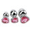 3PCS Massager Amal Trainer Set P'lug Toys Waterproof Diamond Jewel Gem Stainless Steel B?tt Pl'u? for Women Men and Beginner 11
