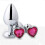 3PCS Massager Amal Trainer Set P'lug Toys Waterproof Diamond Jewel Gem Stainless Steel B?tt Pl'u? for Women Men and Beginner 2
