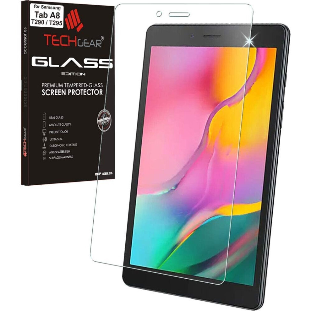 Techgear Glass Edition Screen Protector Designed For Samsung Galaxy Tab A 8.0 2019 8" (Sm-T290 / Sm-T295), Tempered Glass Screen Protector [9H