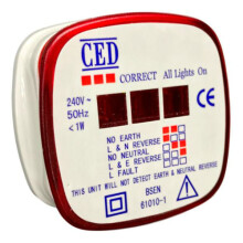 CED RMT 13A Plug In Ring Main Plug Socket Tester