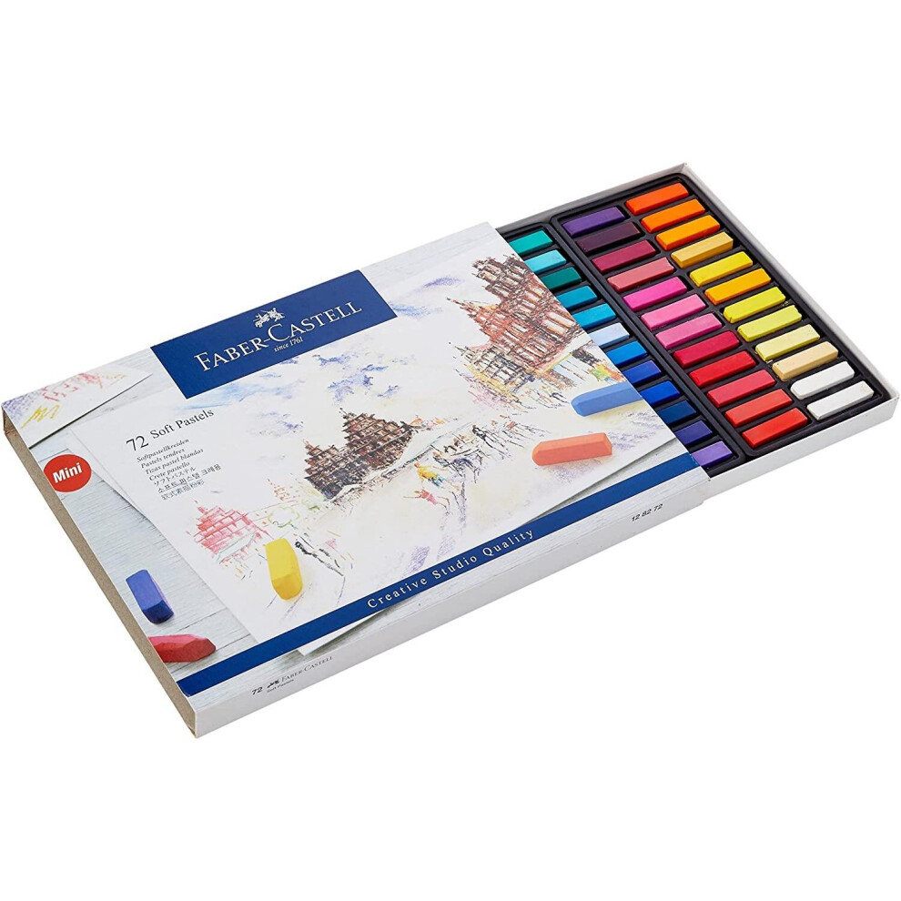 Faber Castell Box of 72 Creative Studio Half-Stick Soft Pastels